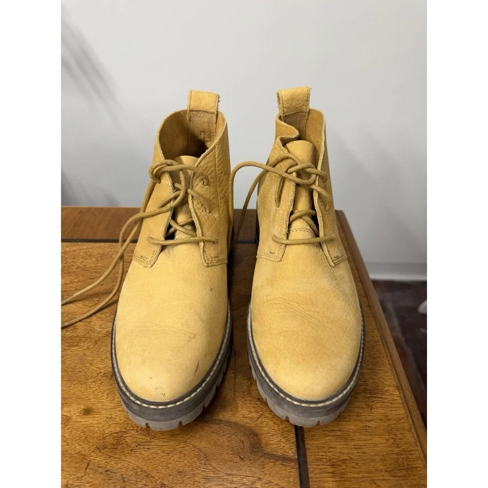 Timberland 9.5 Courmayeur Valley Chukka Wheat Nubuck Ankle Short Boots Shoes
